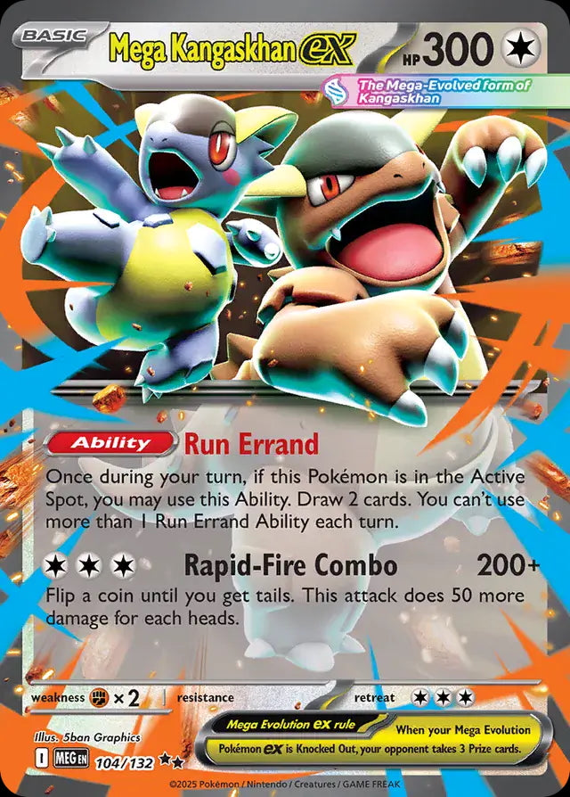 Mega Evolution Mega Kangaskhan ex #104/132